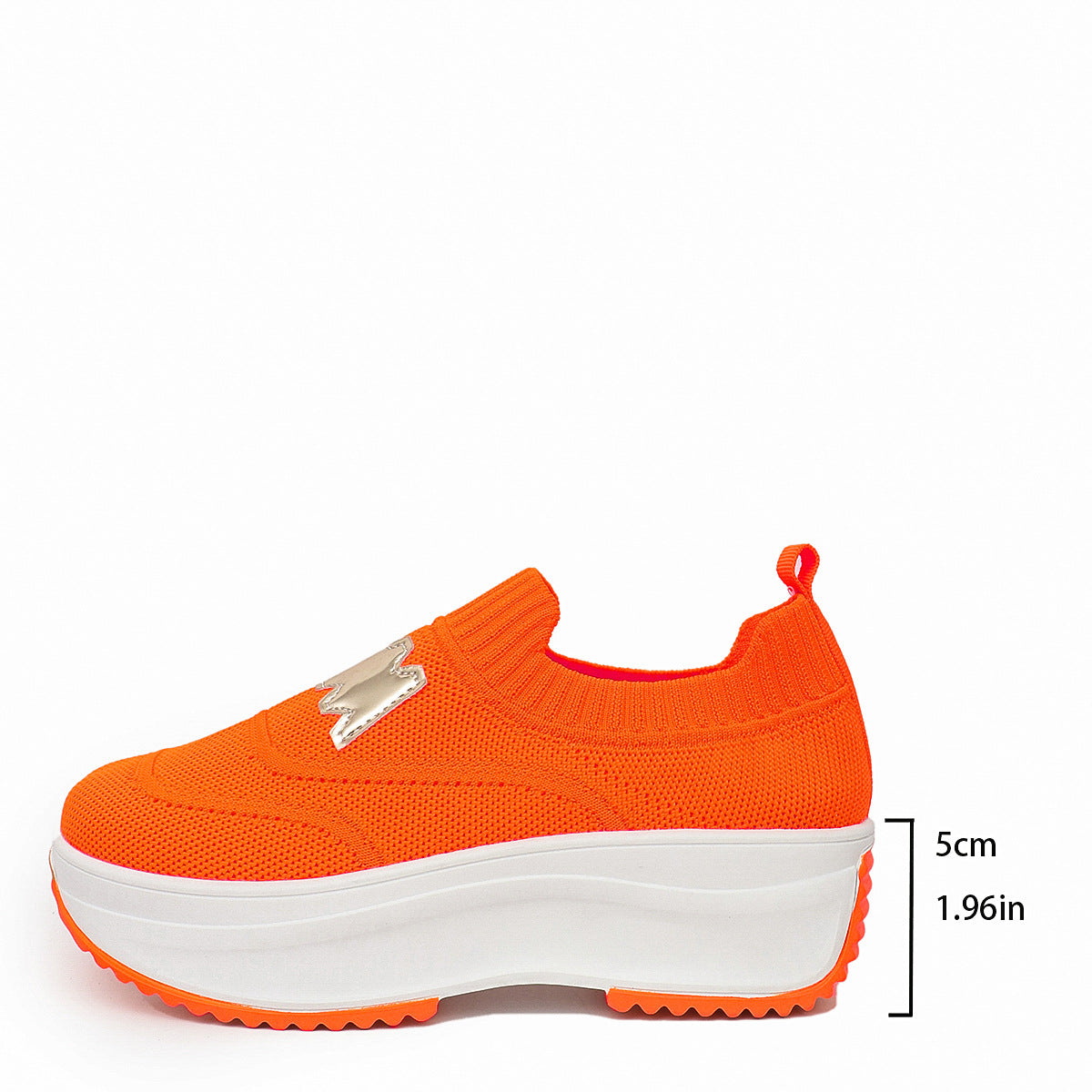 Product Image for Damen Sneaker mit flexiblem Netzmaterial und modischem Plateau WW, Orange / 38
