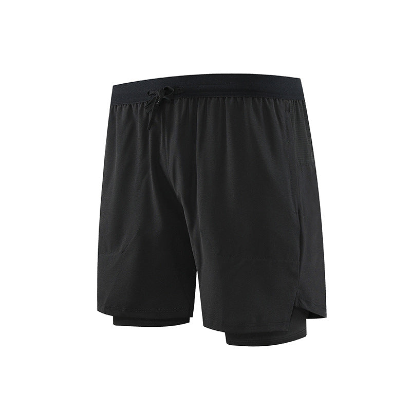 Product Image for Herren Sportliche Laufshorts mit integrierter Kompressionsunterwäsche WW, Schwarz / XL