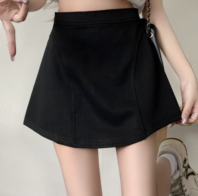 Product Image for Damen Ausgestellter Skater Minirock mit Hochtailliertes Design WW, Schwarz / S