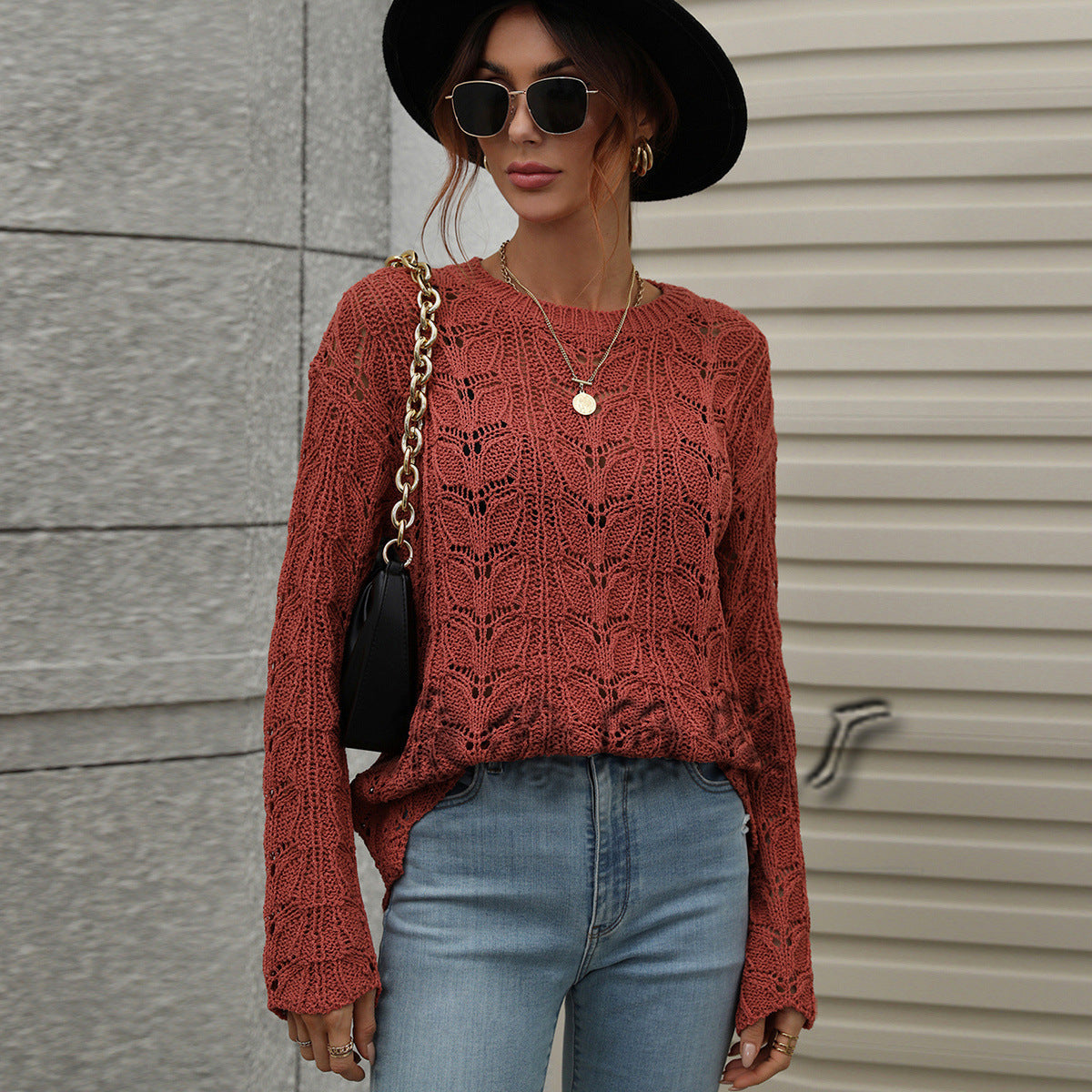 Product Image for WW | Mode Langarm Rundhals Stricktop, Braun / S
