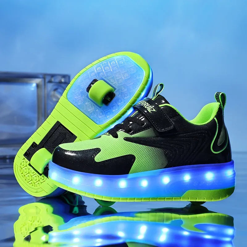Product Image for WW | Led Radschuhe Für Kinder, Grün / 39