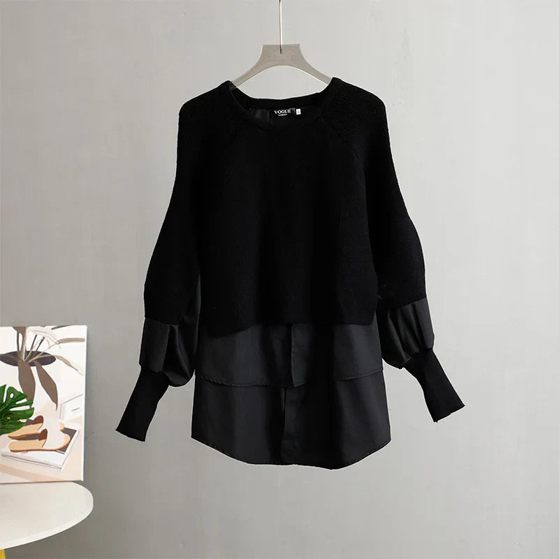 Product Image for WW - Vintage Ronde Hals Gebreide Dames Trui, Zwart / XL