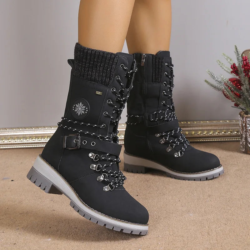 Product Image for WW | Modische Schnürstiefel mit Plateau und dicker Sohle, Schwarz / 42