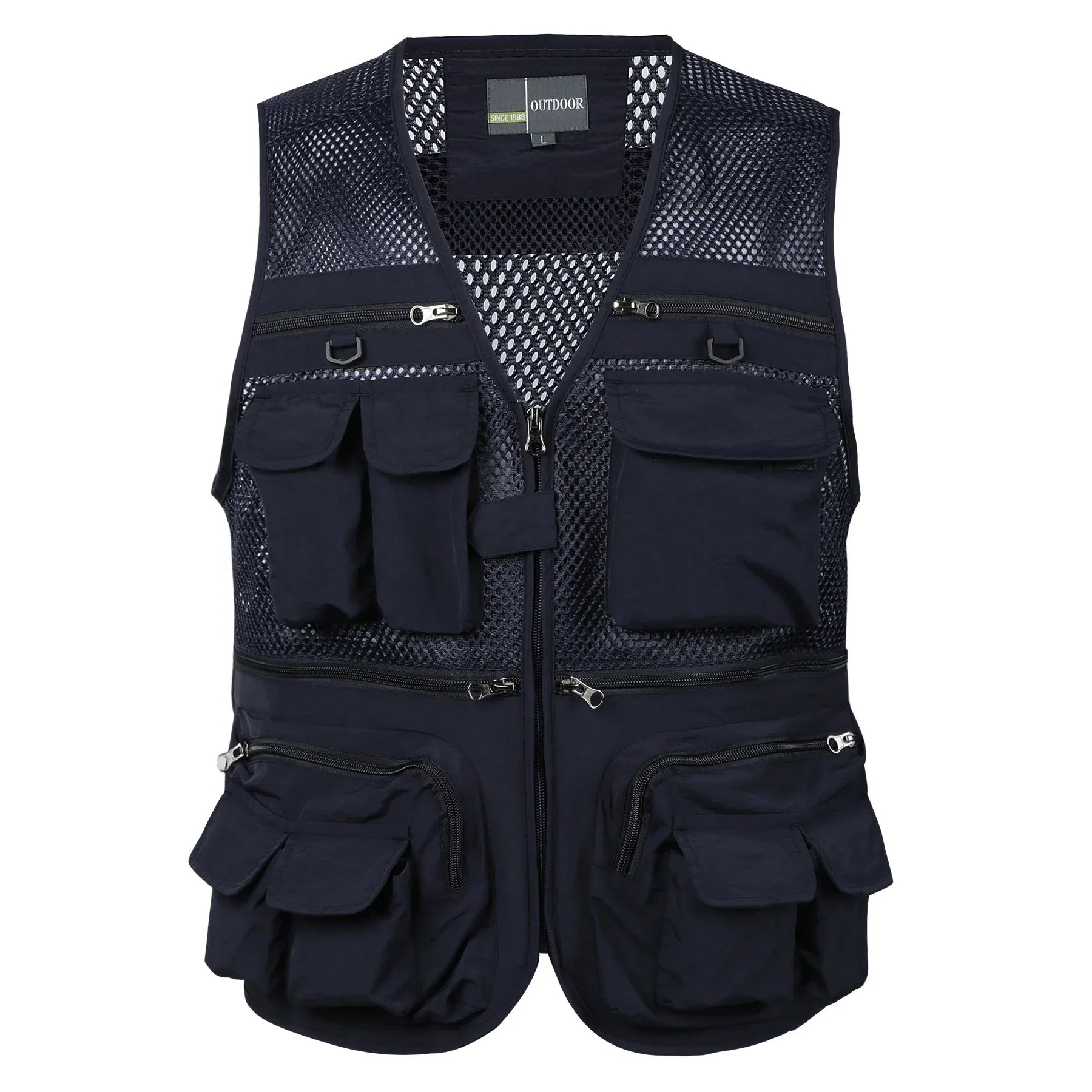 Product Image for WW | Herren Taktisches Outdoor Weste Mit Mehreren Taschen Und Mesh Panels, Leicht Und Langlebig, Marineblau / 2XL