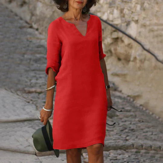 Product Image for WW | Grünes Kleid mit V-Ausschnitt, Rot / XS