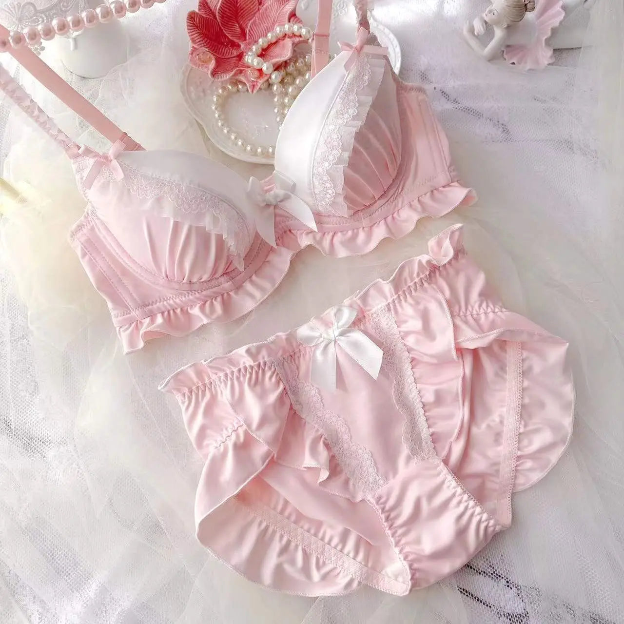 Product Image for WW | Käfig oder Flügel BH Set, Rosa / 75D