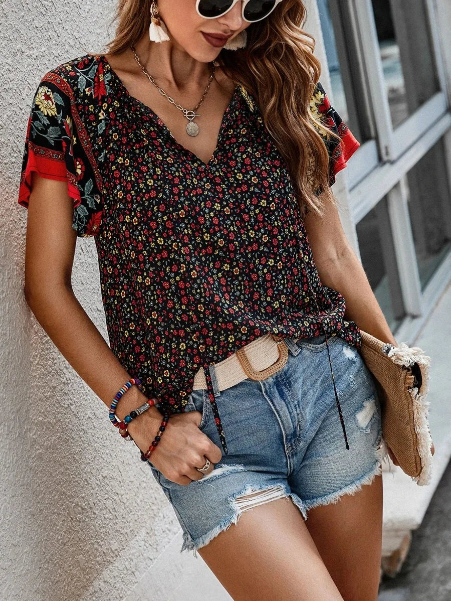 Product Image for WW | Sommerblusen mit Floralem Druck, Schwarz / S