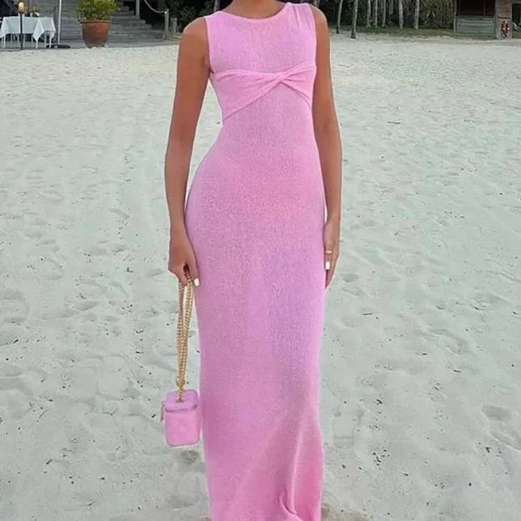 Product Image for WW | Lange Strandkleid Im Sommerstil, Rosa / L