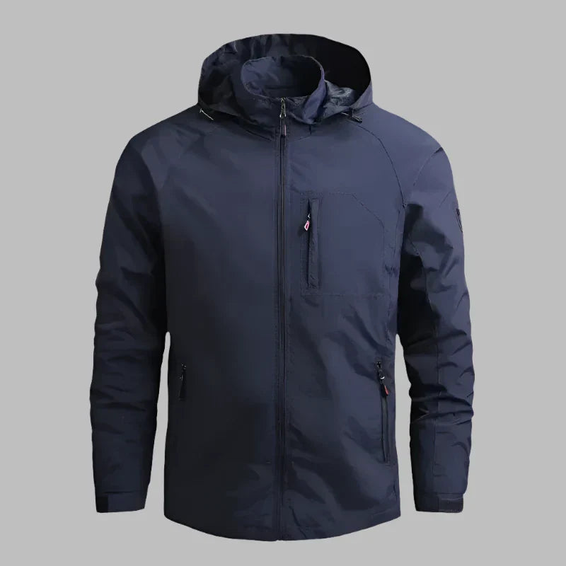 Product Image for WW | Leichte Wasserdichte Wanderjacke Für Herren, Blau / 4XL
