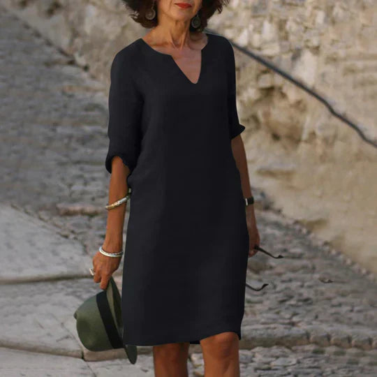 Product Image for WW | Grünes Kleid mit V-Ausschnitt, Schwarz / 2XL