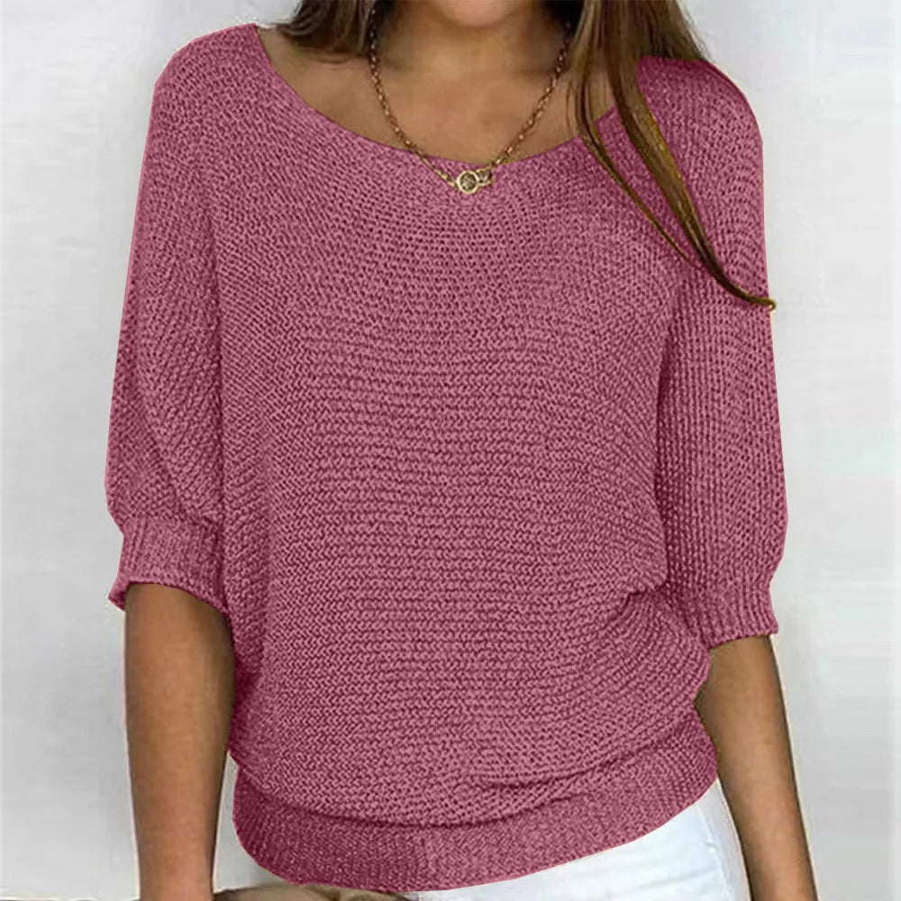 Product Image for WW - Pullover Casual Donna Autunnale, Rot Haut / XL