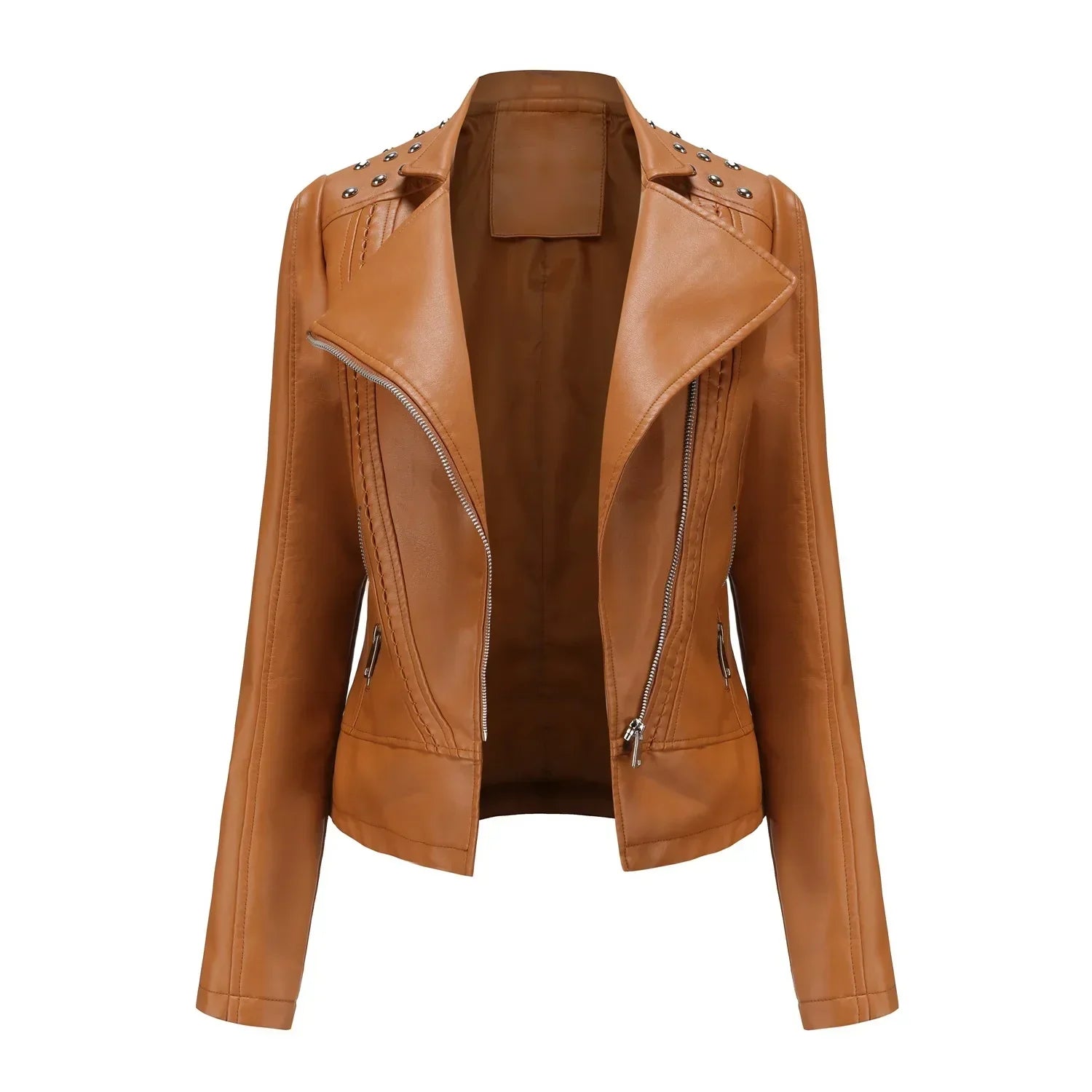 Product Image for WW | Stilvoll Schlanker Lederjacke, Braun / S