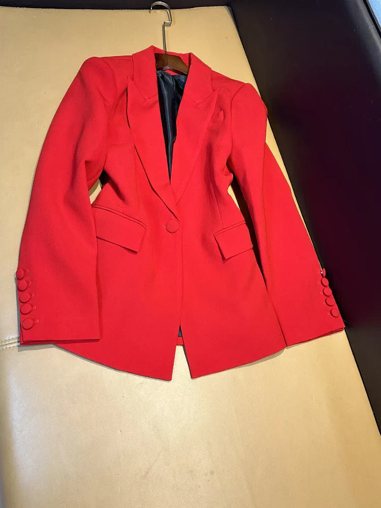 Product Image for WW | Sale-Preis Blaue Jacke S Xxxl Rot Weiß Schwarz Lila Mode Damen Blaue Jacke Outfit, rote Blazer / M
