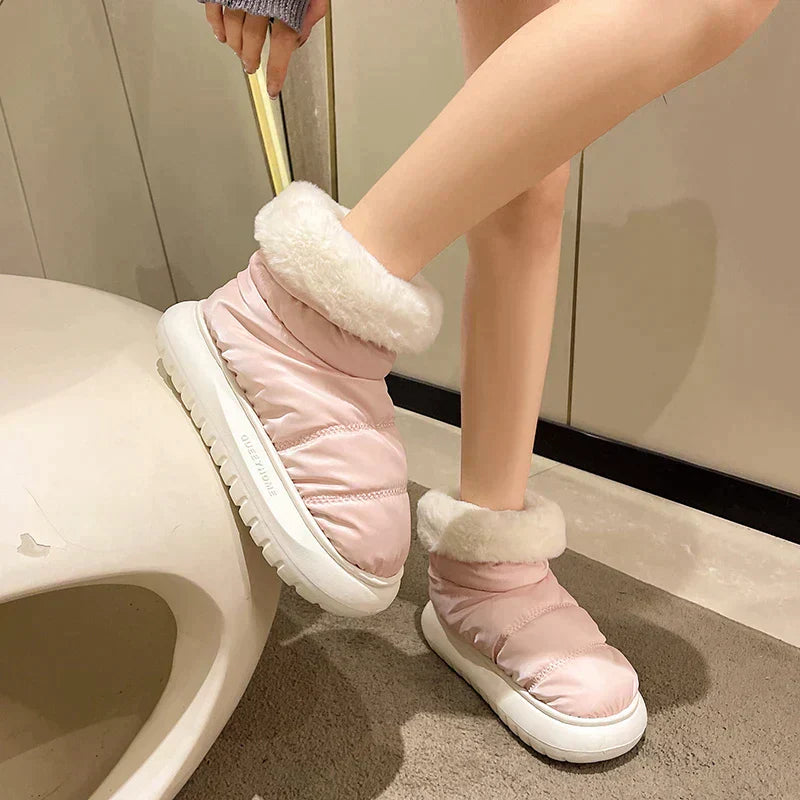Product Image for WW | Casuale Winter Stiefeletten mit Plüschfutter für Frauen, Rosa / 41