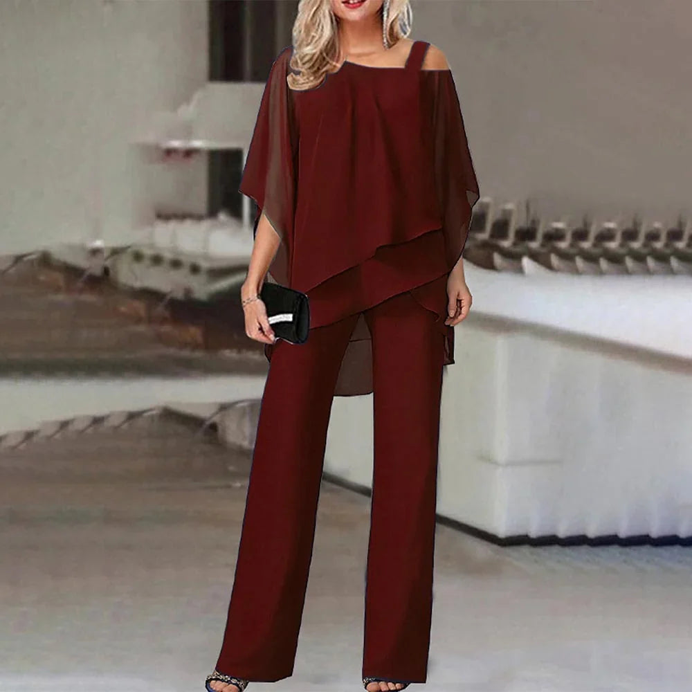 Product Image for WW | Cold Shoulder Jumpsuit Für Damen, Rot / M