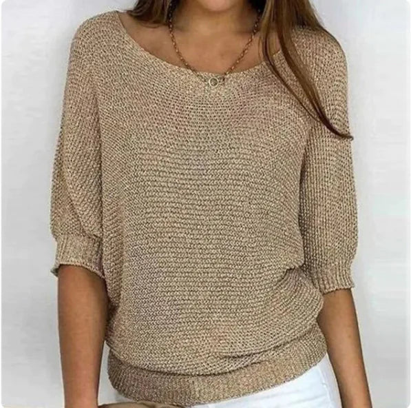 Product Image for WW - Pullover Casual Donna Autunnale, Khaki / 5XL