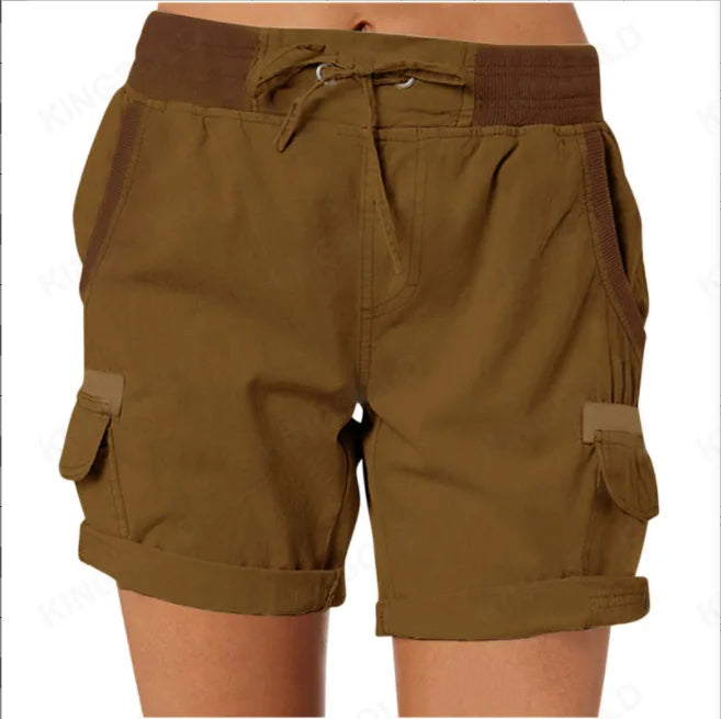 Product Image for WW | Damen Cargo Shorts Aus Baumwolle Und Leinen, Kamel / XXXL