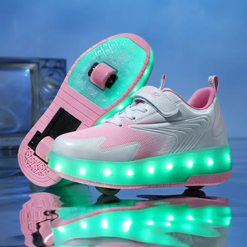 Product Image for WW | Led Radschuhe Für Kinder, Rosa / 37