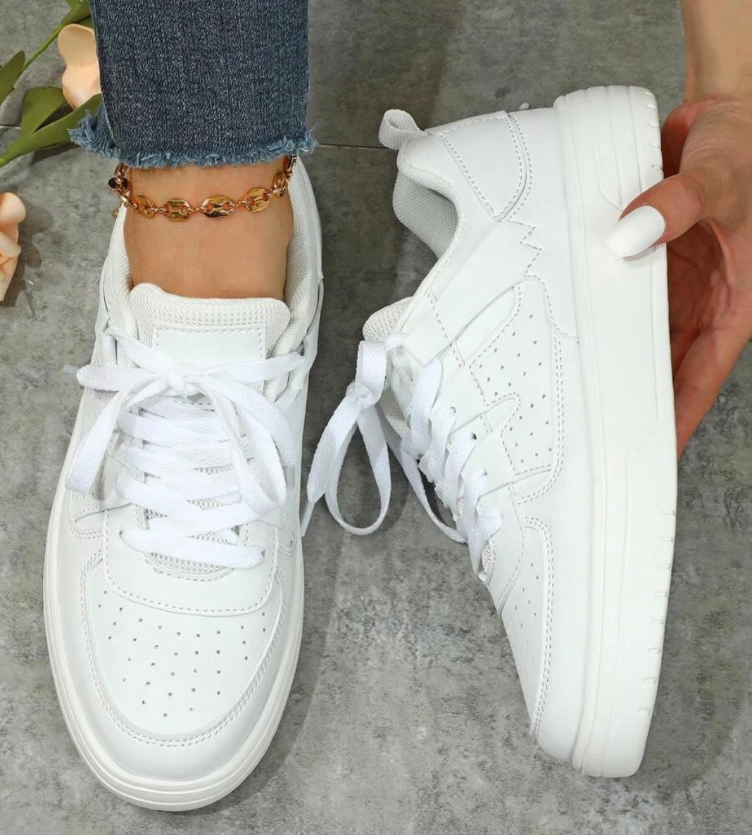 Product Image for WW | Modische Soft Sneaks Sneaker Für Damen Mit Leopardenmuster Und Aufregenden Prints, Weiß / 39