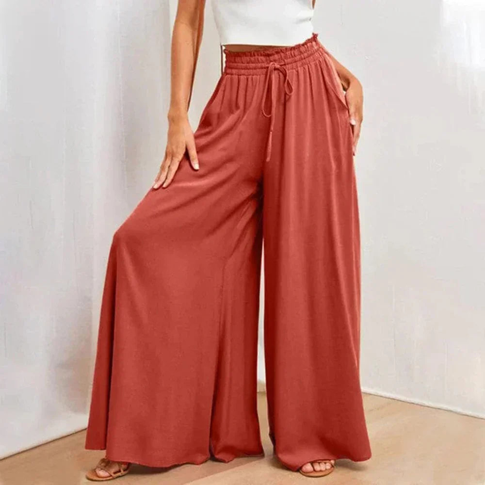 Product Image for WW | Weite Damen Sommerhose mit Elastischem Bund, Rot / XL