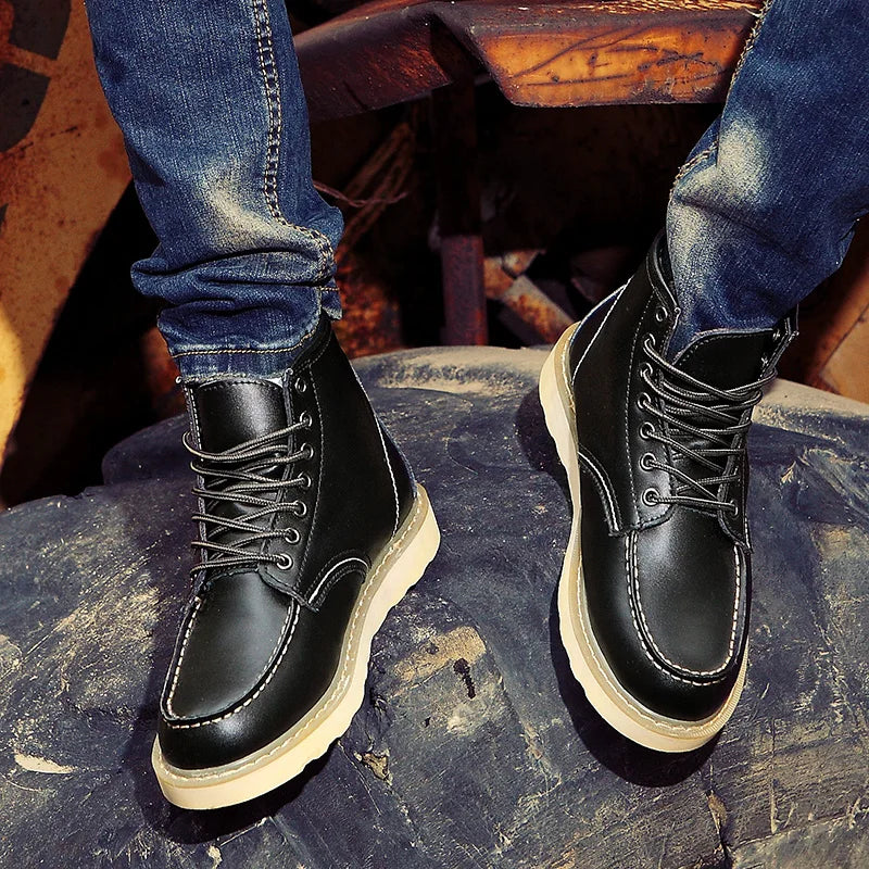 Product Image for WW | Retro Stil Stiefel Herren, Schwarz / 40