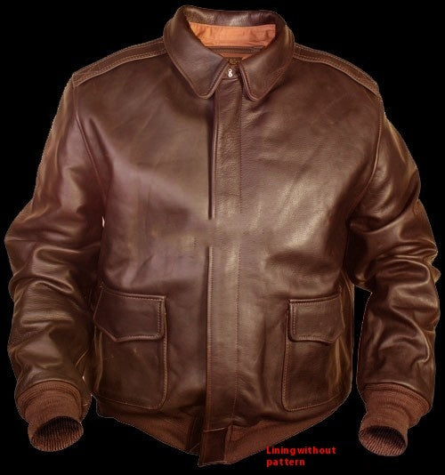 Product Image for WW | Retro Übergroßer Us Air Force Fellimitationsledermantel, Netz Braun / XXXL