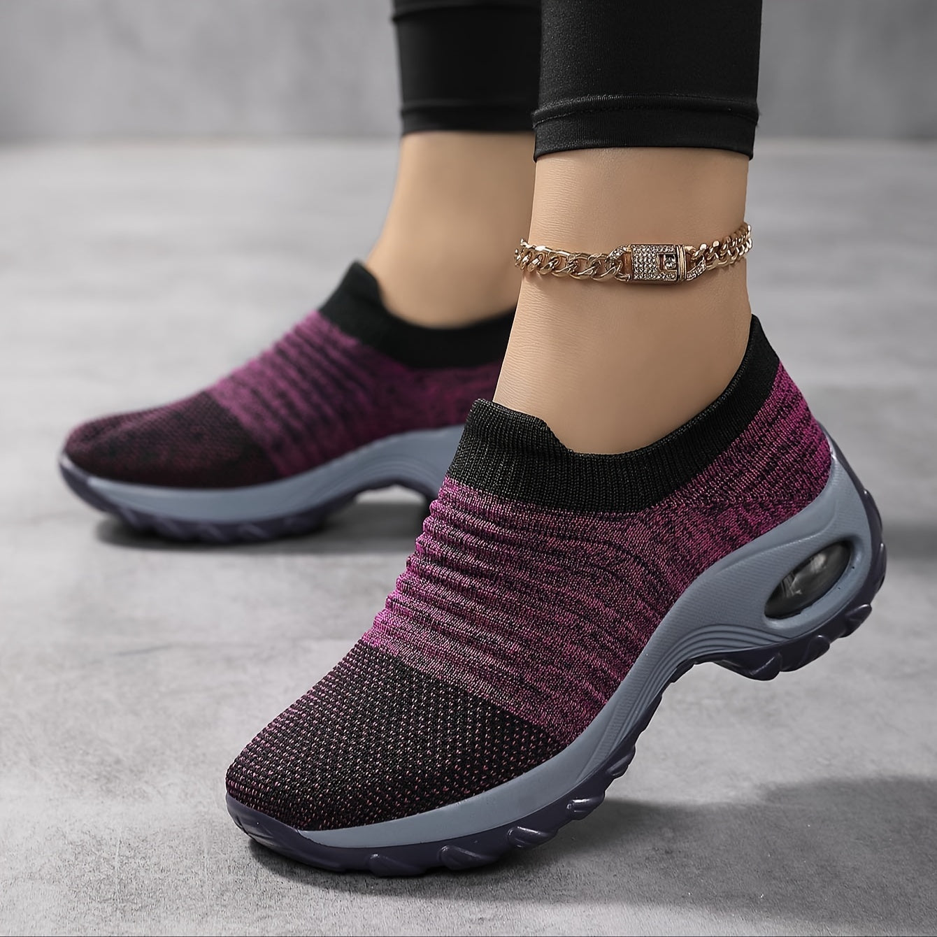 Product Image for WW | Damen Luftkissen Plattform Sneaker, Lila / 35.5