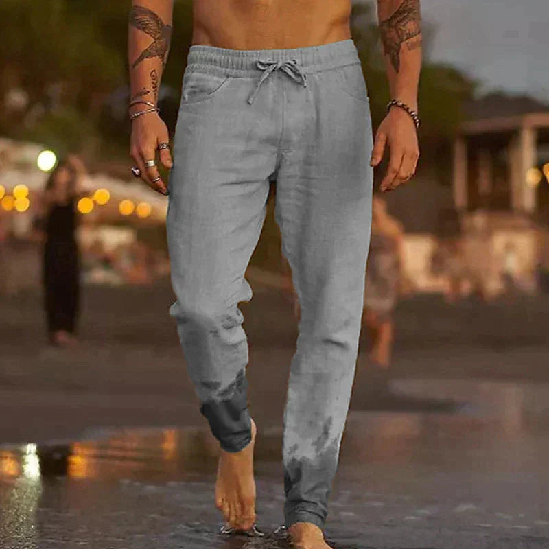 Product Image for WW | Bequeme & Lässige Leinenhosen Für Herren, Grau / L
