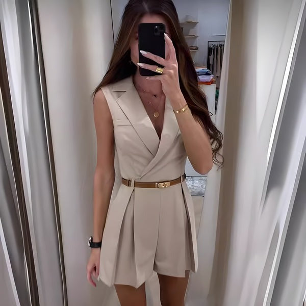 Product Image for WW | Stilvoller Ärmelloser Jumpsuit, Beige / XL