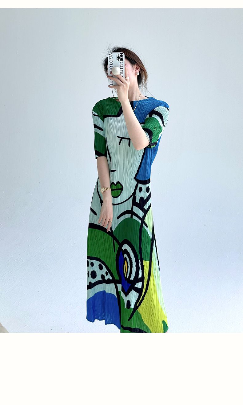 Product Image for WW | Elegante Plissierte Kleid Cecilia Chictoon, Grün / M