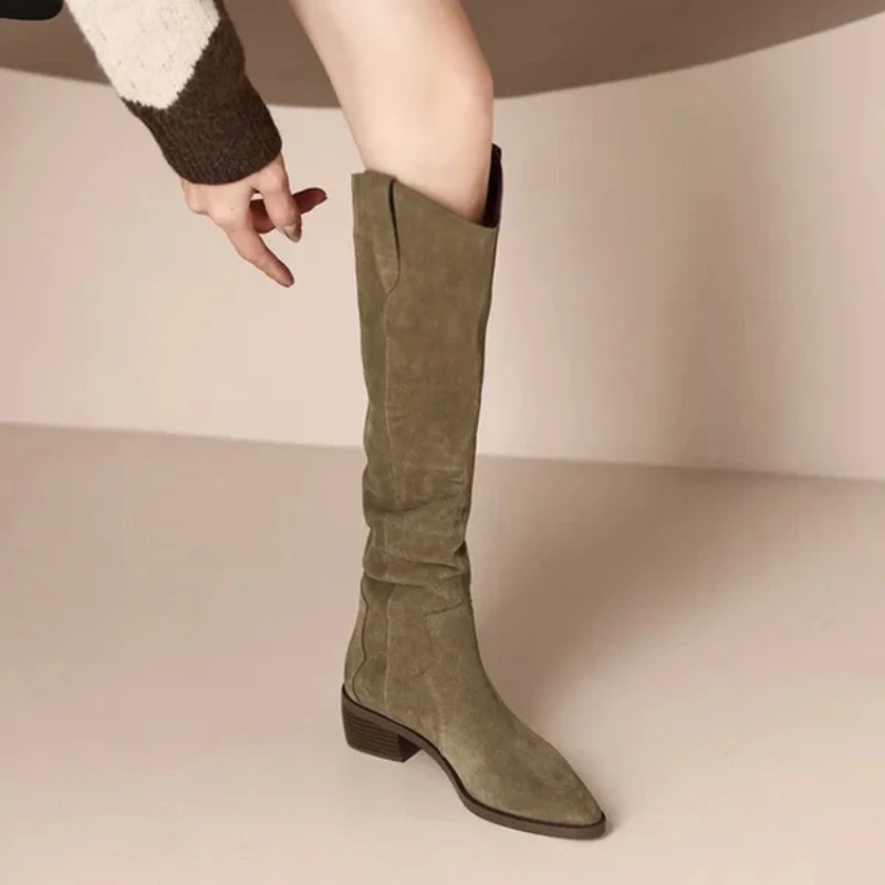 Product Image for WW | Damen Overknee Stiefel schwarz, Beige / 37