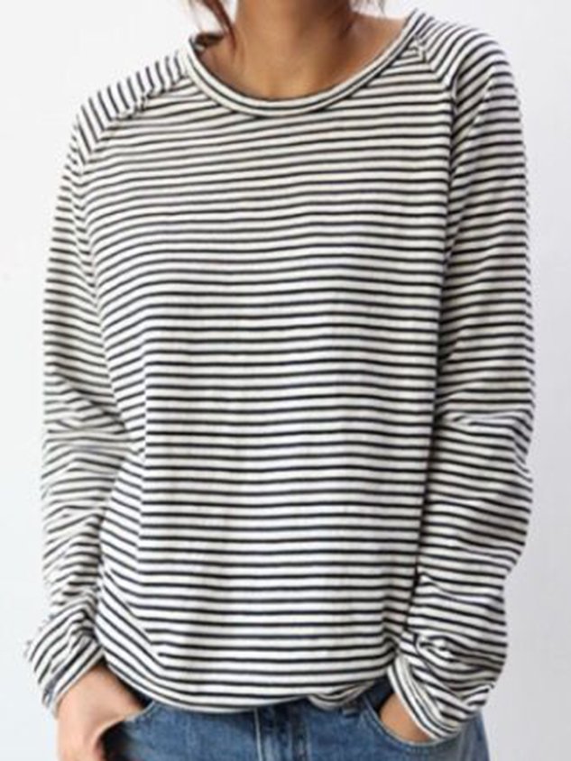 Product Image for WW | Gestreifte Pullover mit Langen Ärmeln, Grau / L