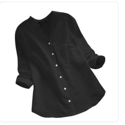 Product Image for WW | Lässiges Hemd Aus Baumwolle Und Leinen Mit Stickerei, Grün / 4XL