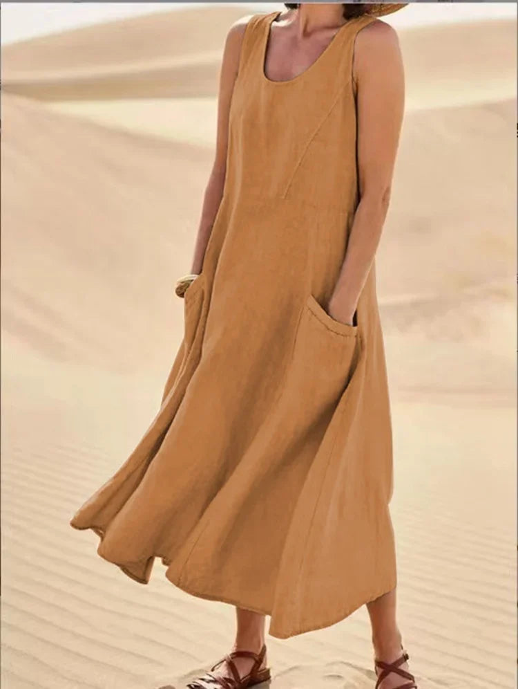 Product Image for WW | Sommer Maxikleid mit Langen Ärmeln Moderner Stil, Schokolade / M