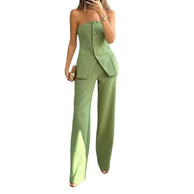 Product Image for WW | Sommer Blazer & Hose Damen-Set, Grün / M