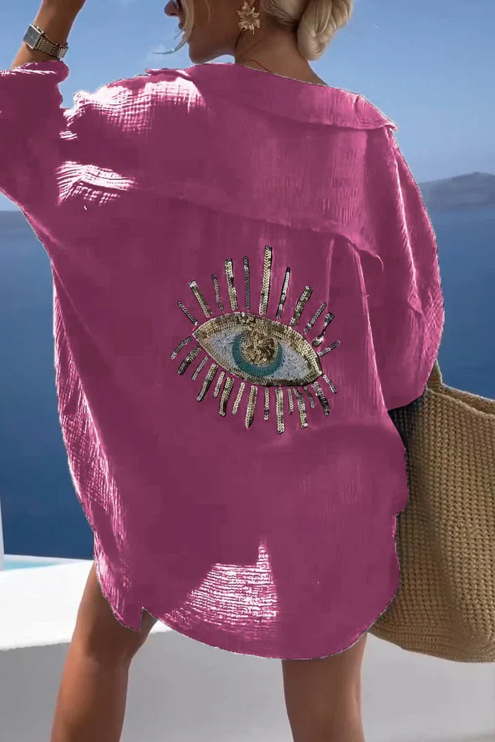Product Image for WW | Weißes Strandkleid Auge, Rosa / L