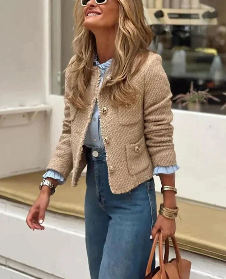 Product Image for schlanke Jacke, Beige / S