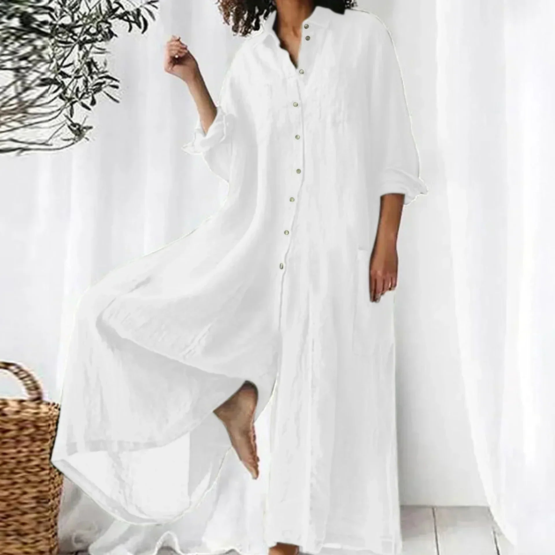 Product Image for WW | Stilvoller Langarm Overall Für Damen, Weiß / M