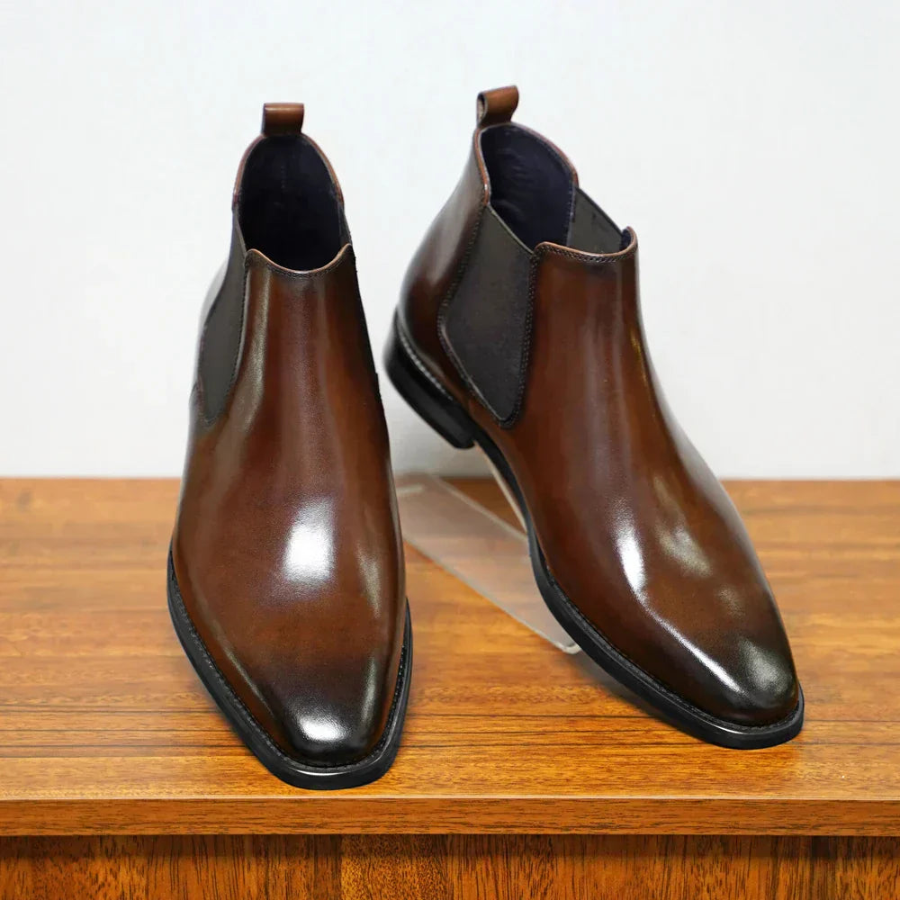 Product Image for WW | Raffinierte Leder Chelsea Stiefel, Braun / 44