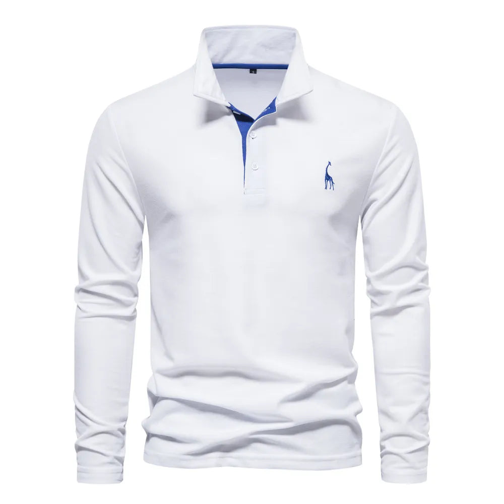 Product Image for WW | Luxury Long Sleeved Polo Für Männer, Weiß / L