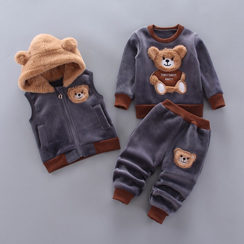 Product Image for Ultraweicher Anzug - Teddy-Anzug - Innen und Außen, Dunkelgrau / 110cm