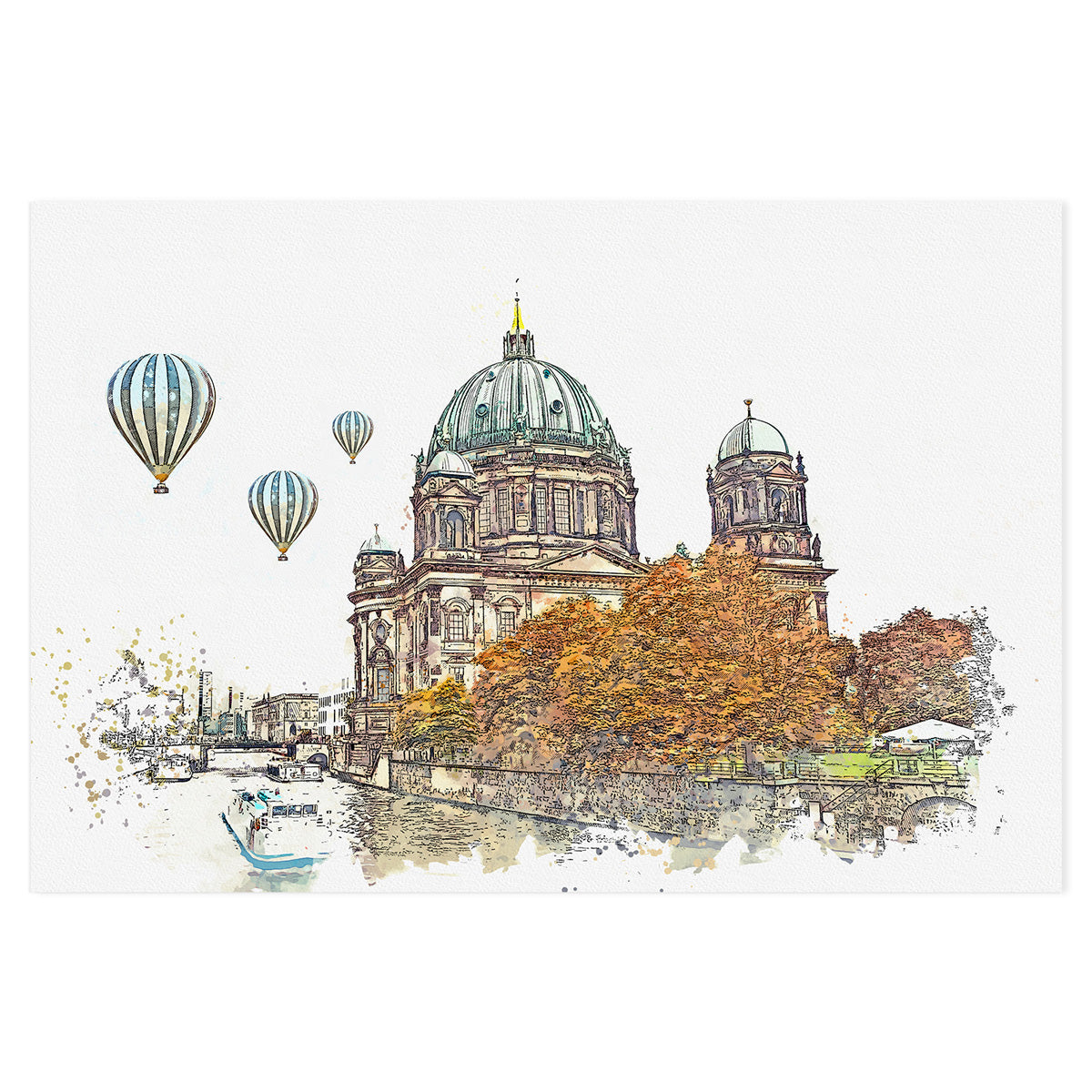 Берлинский кафедральный собор Берлин рисунок