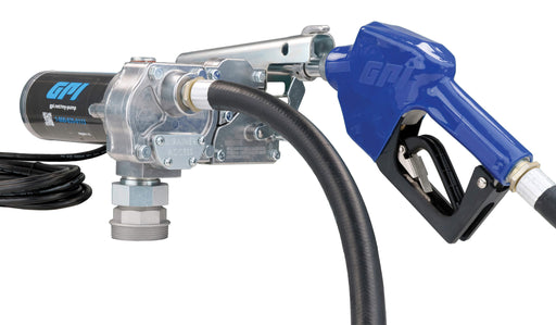 Ensemble de pompe de transfert de carburant portative GPI G8P 12 V avec  tuyau de 8 pi et embout manuel sans plomb