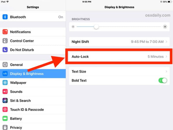 iPhone Screen on Longer by Turning Off Sleep Mode Settings