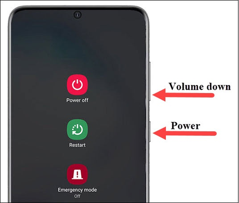 Step #2. Power Off Samsung Galaxy S20