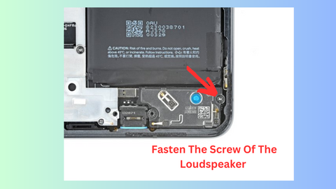 Step #23. Fasten The Screw Of The Loudspeaker