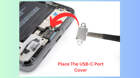 Step #24. Place The USB-C Port Cover