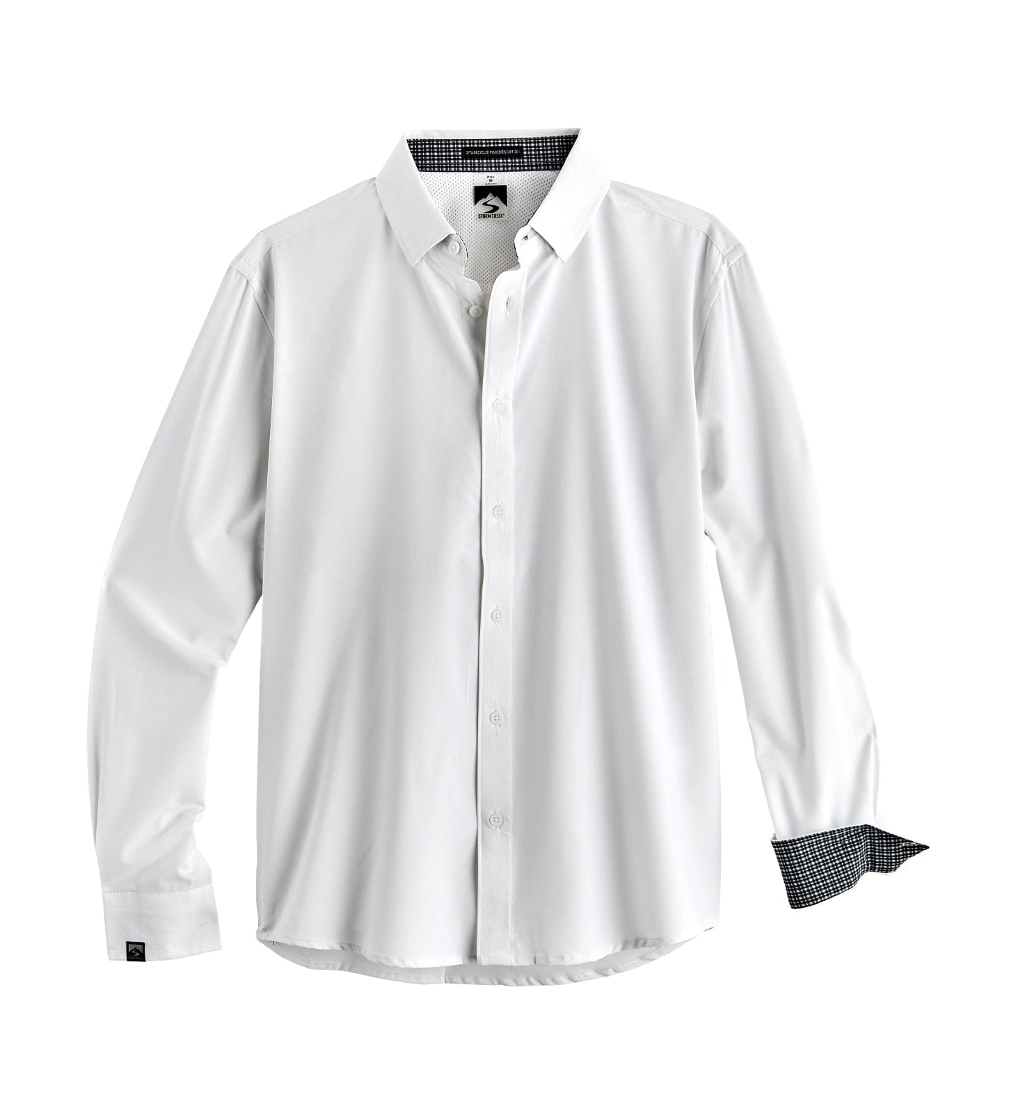 AKPA White Long Sleeve Button up Shirt,Compression Undershirt