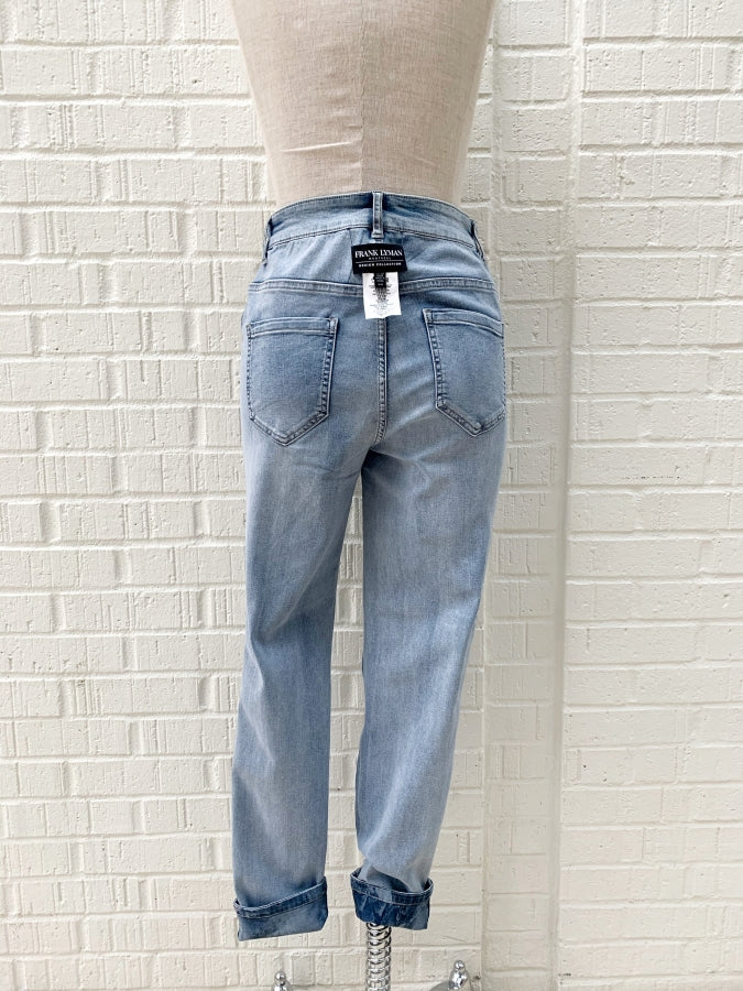 Frank Lyman Blue/Floral Reversible Jeans – ModeAlise