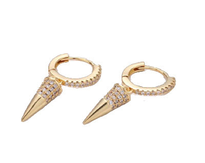 Gold Spike Earrings